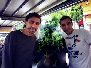 Signori del calcio in piazza Tasso