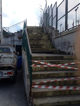 Campo Italia, tribuna centrale inagibile