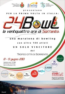 “Trofeo Città di Sorrento”, conto alla rovescia per la 24 ore di Bowling di Sorrento