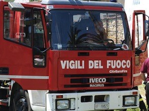 Cade ramo sui cavi della pubblica illuminazione, intervengono i vigili del fuoco