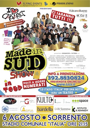 “Made in Sud tour” a Sorrento, è iniziata la prevendita per l’evento del 6 agosto