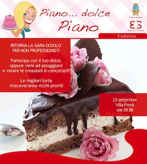 “Piano… dolce Piano” aperte le iscrizioni per la II edizione della gara di pasticceria