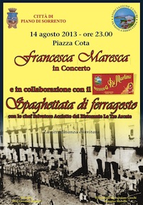 Musica e gastronomia per la vigilia di ferragosto in piazza Cota