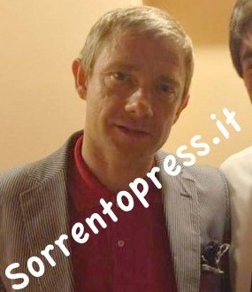 L’attore britannico Martin Freeman (Bilbo Baggins) in vacanza a Sorrento