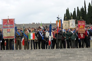 Cerimonia di commemorazione dei caduti del primo conflitto mondiale al Sacrario Militare di Redipiuglia