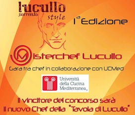 “MisterChef Lucullo”, una sfida in cucina per assegnare un contratto da chef