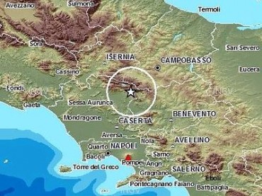 Trema la terra in Campania, scossa avvertita anche in penisola