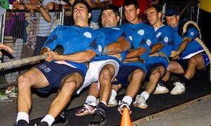 La squadra di tiro alla fune di Massa Lubrense pronta per i mondiali