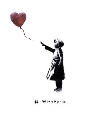 Banksy #WithSyria