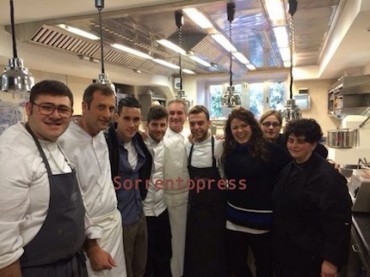 L’attaccante del Napoli José Callejon in visita a Sorrento