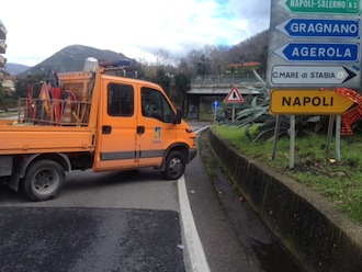 Mobilitazione contro la chiusura della statale “Sorrentina”