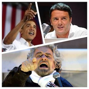 Obama - Renzi -Grillo