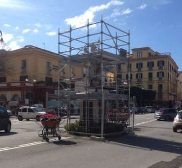 Iniziato il restauro della statua di Sant’Antonino