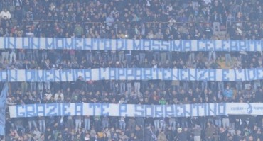 Al San Paolo uno striscione dedicato a Paolo Sorrentino