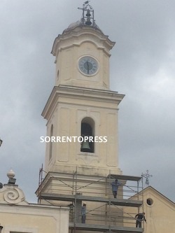 Completato il restauro del campanile della chiesa di Massa Lubrense