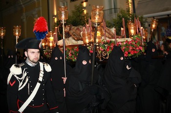 Processioni della Settimana Santa in penisola sorrentina, orari e percorsi