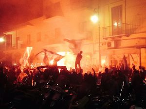 Sorrento e la Coppa Italia, la notte della festa silenziosa