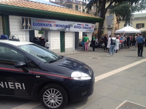 In piazza Veniero la “Giornata mondiale senza fumo”