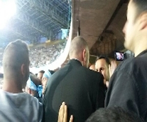 Le “Iene” al San Paolo in curva “A” durante Napoli – Cagliari