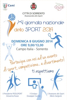 Al campo Italia si celebra la Giornata Nazionale dello Sport
