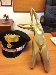 Ritrovata la statua rubata in un hotel di Capri