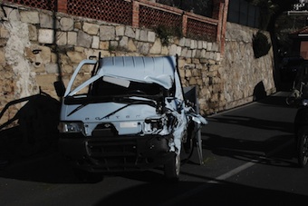 Grave incidente stradale nella zona collinare di Piano di Sorrento