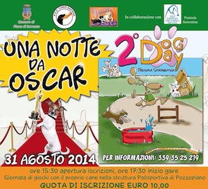 Domenica 31 agosto la seconda edizione del “Dog Day”