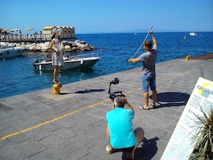 Il borgo di Marina Grande si trasforma in set fotografico