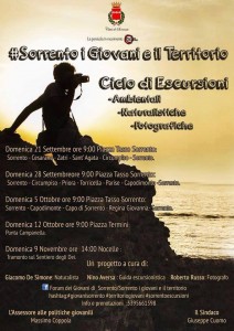 Escursioni, paesaggi e foto: al via l’evento #Sorrento i giovani e il territorio