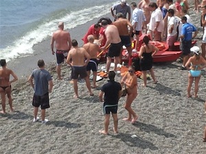 Muore turista inglese sulla spiaggia di Positano