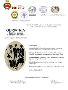 A Sorrento la presentazione del libro “Geriatria. Capire e curare le persone anziane”