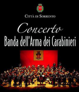 A Sorrento la banda musicale dell’Arma dei Carabinieri