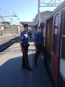 Sui treni Eav meno furti e aggressioni e più arresti