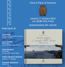 A Villa Fondi la presentazione del libro “L’incanto delle Sirene”