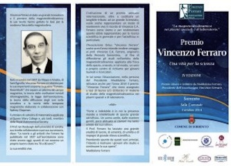 Scienziati a raccolta per la IV edizione del premio Vincenzo Ferraro