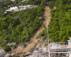 Frana a Marina Piccola, paura a Capri