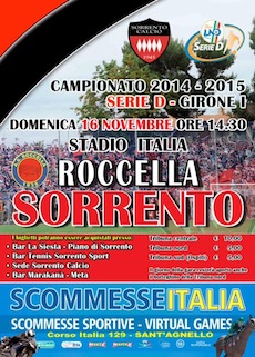 Domenica al Campo Italia a seguire Sorrento – Roccelle