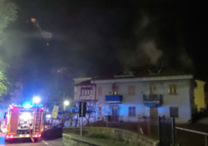 Paura per un incendio a Marina Grande