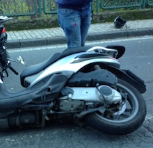 Incidente a Marano, motociclista ferito