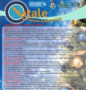 Il calendario degli eventi natalizi a Massa Lubrense