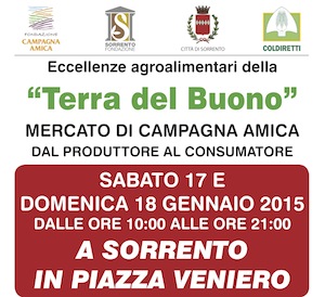 In piazza Veniero il mercato della “Terra del Buono”