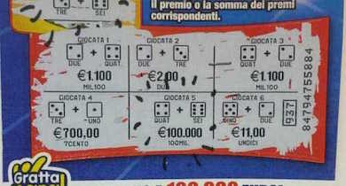 Operaio vince 100mila euro con un Gratta e Vinci