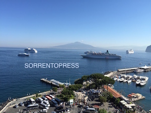 Stagione negativa per le crociere a Sorrento