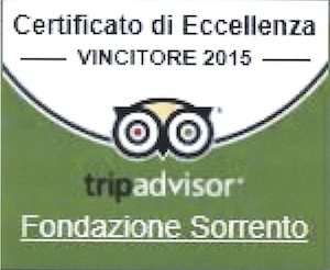 TripAdvisor premia la Fondazione Sorrento