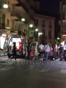 Incidente a Piano di Sorrento, centauro ferito