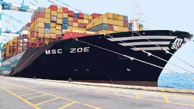 Msc Zoe: varata la portacontainer più grande del mondo