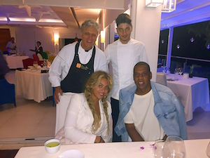 Cena ai Quattro Passi per Beyoncé e Jay Z