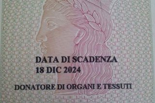 Sulla carta d’identità il consenso alla donazione degli organi