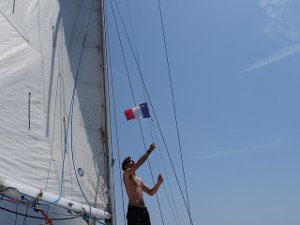 Regata nel Golfo, tutte le barche con bandiere francesi