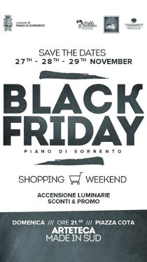 Al via il Black Friday di Piano di Sorrento